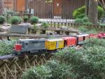 Outdoor model train display at Garvan Woodland Gardens